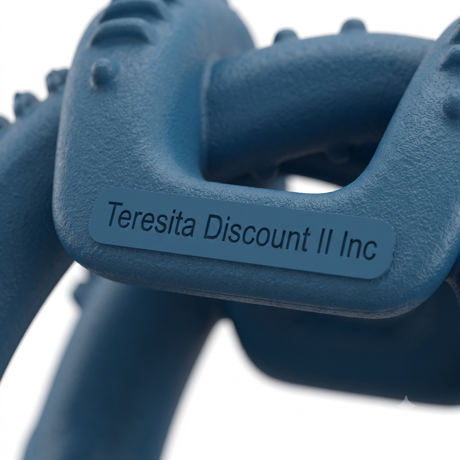 Teresita Discount II Inc Heavy-Duty Arched Rubber Dog Chew Toy - Blue - Image 4