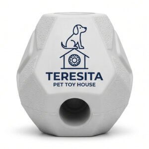 Teresita Discount II Inc Faceted Treat Dispensing Dog Ball - Gray