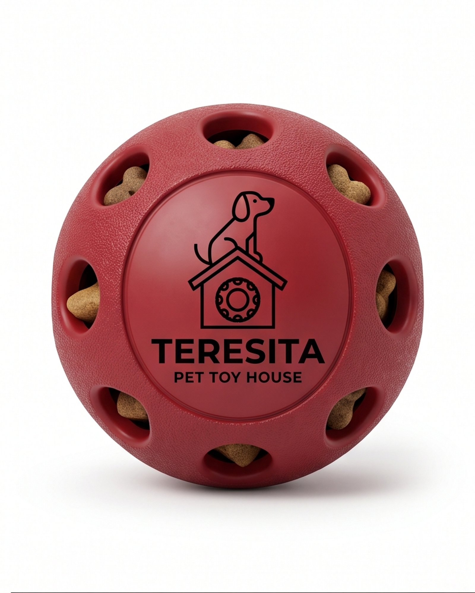 Teresita Discount II Inc Treat Dispensing Dog Ball - Red