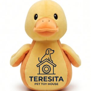 Teresita Discount II Inc Plush Duck Dog Toy - Yellow