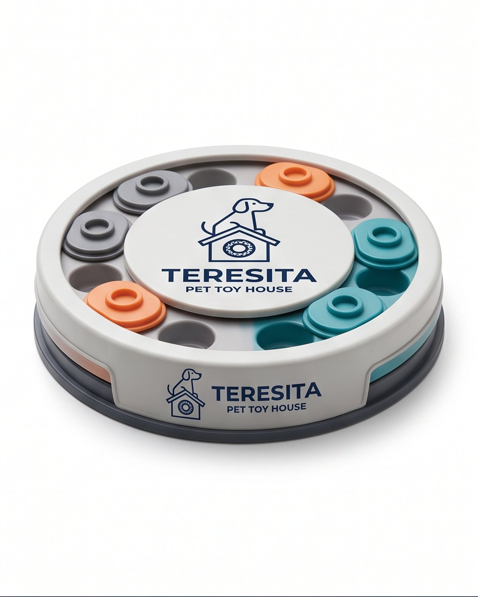 Teresita Discount II Inc Interactive Dog Treat Puzzle Toy - Gray - Image 2