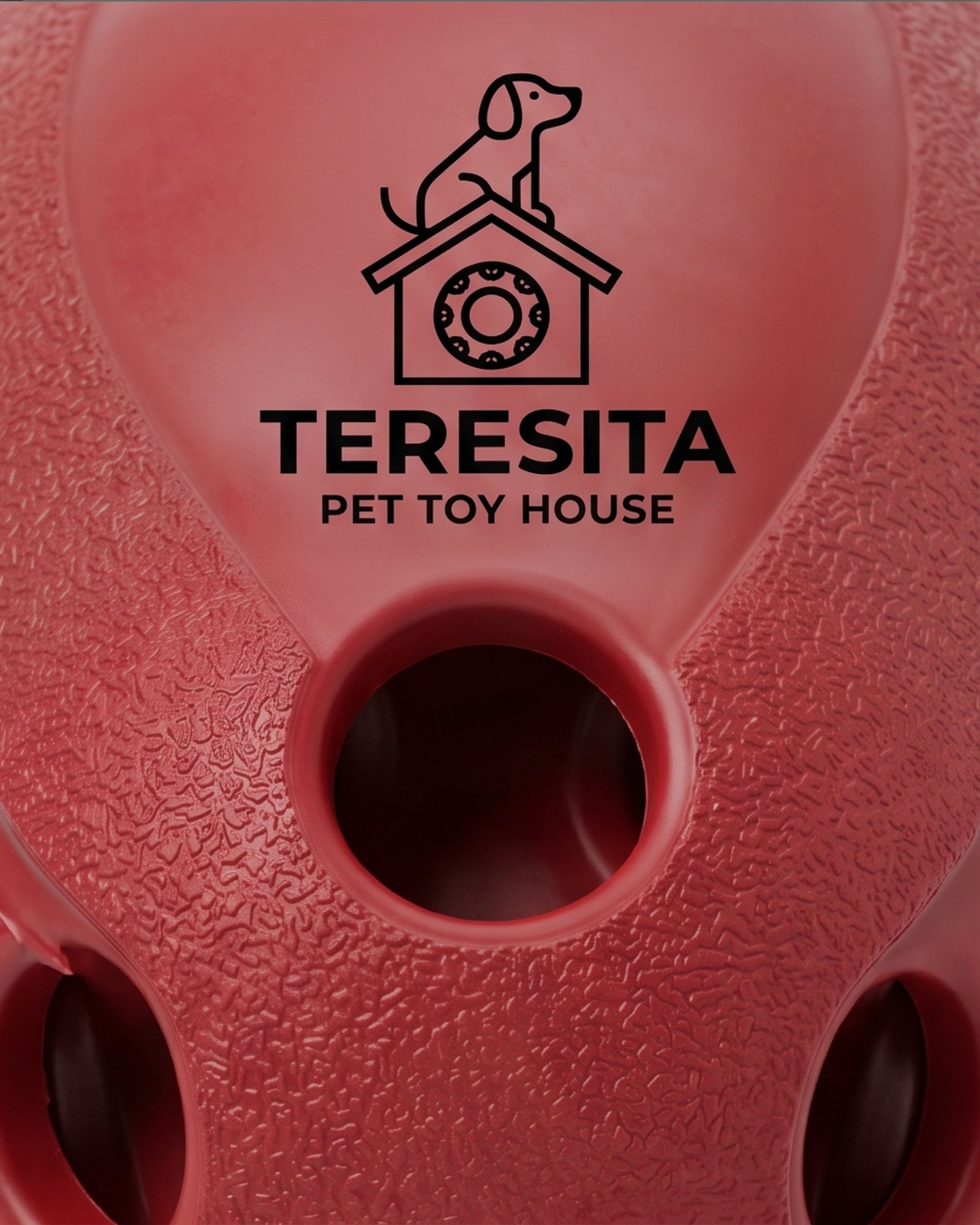 Teresita Discount II Inc Treat Dispensing Dog Ball - Red - Image 3