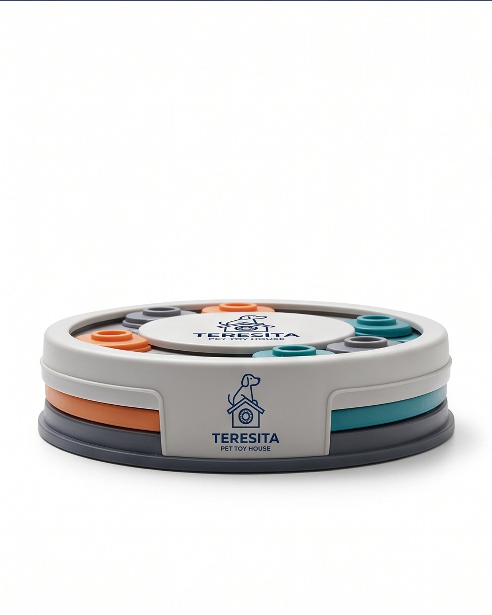 Teresita Discount II Inc Interactive Dog Treat Puzzle Toy - Gray - Image 3