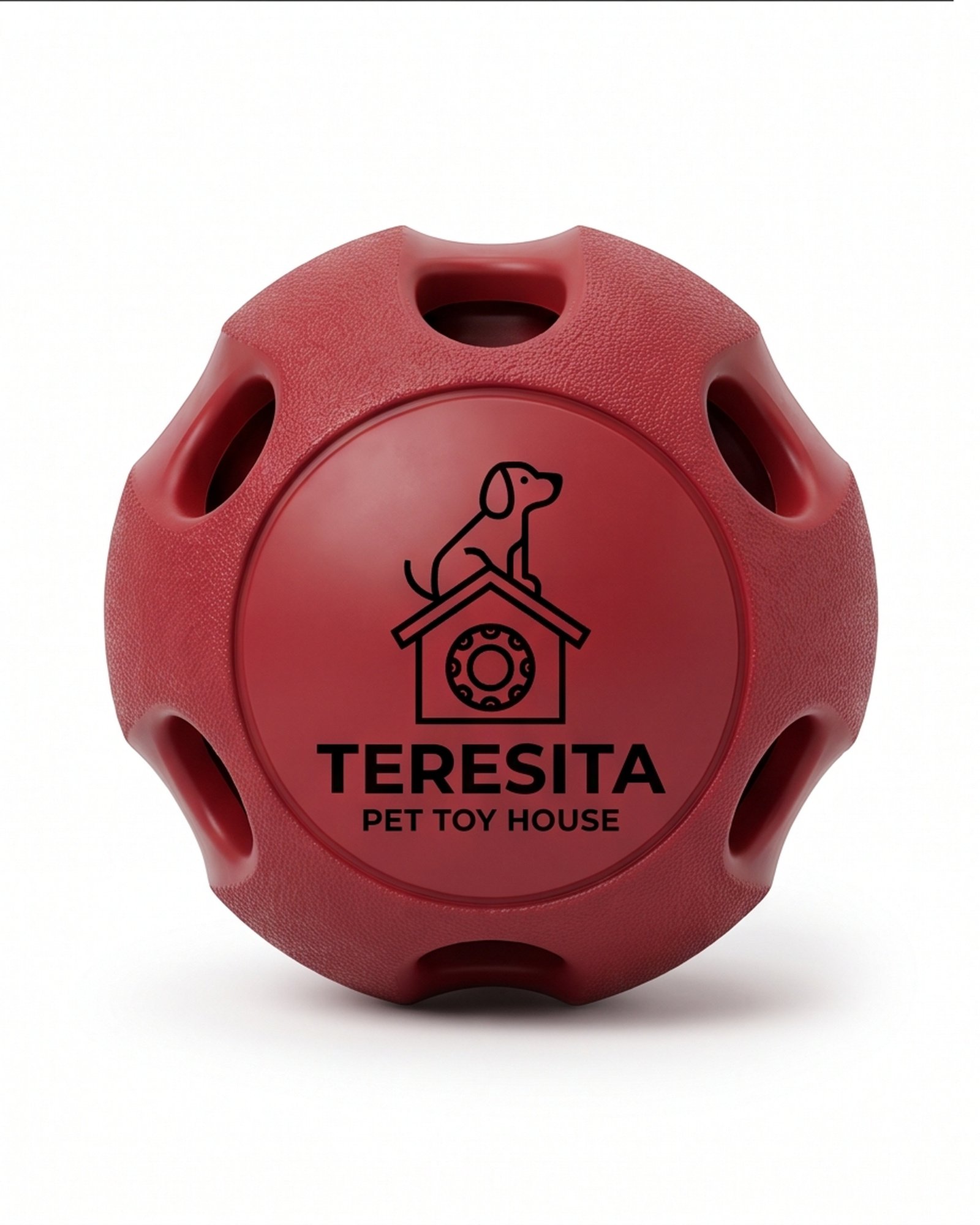 Teresita Discount II Inc Treat Dispensing Dog Ball - Red - Image 4