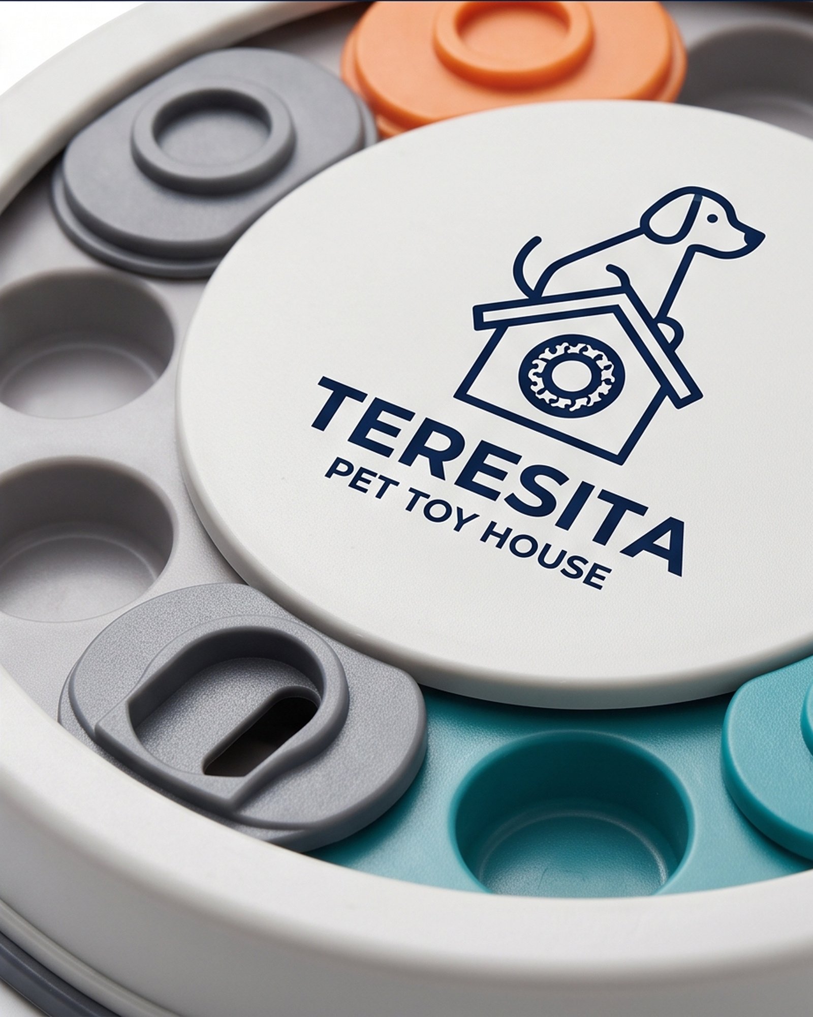 Teresita Discount II Inc Interactive Dog Treat Puzzle Toy - Gray - Image 4