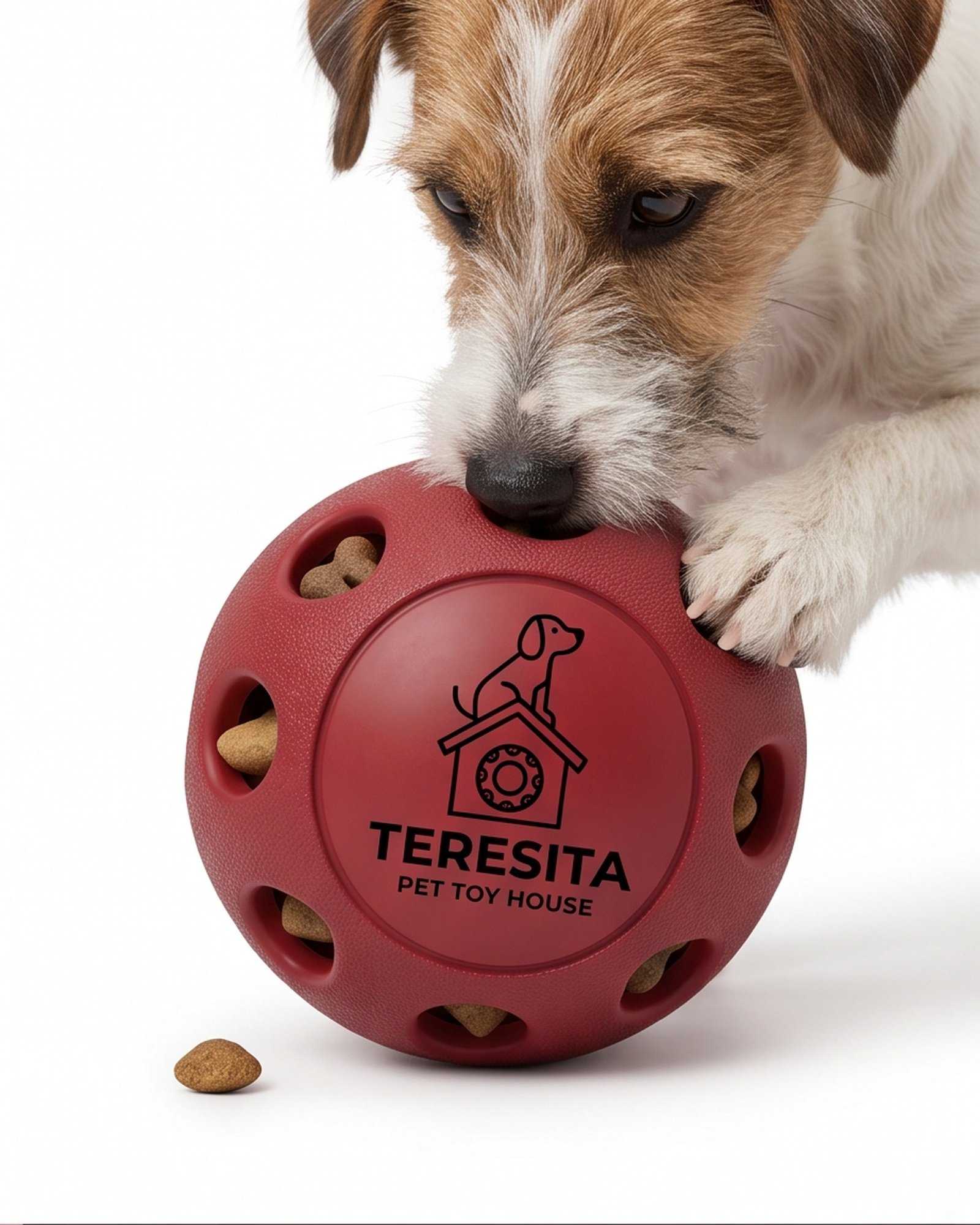 Teresita Discount II Inc Treat Dispensing Dog Ball - Red - Image 5
