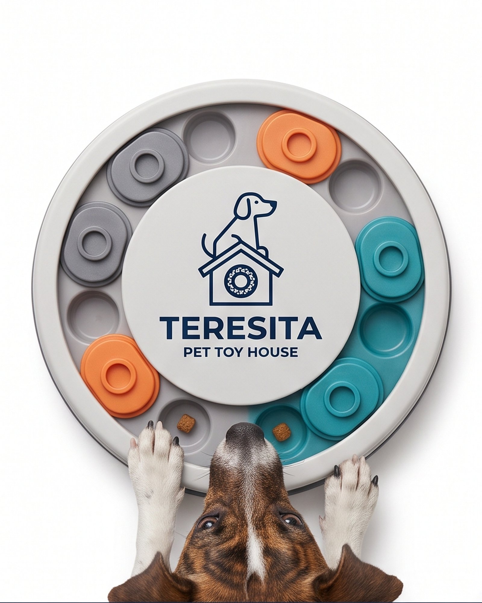 Teresita Discount II Inc Interactive Dog Treat Puzzle Toy - Gray - Image 5