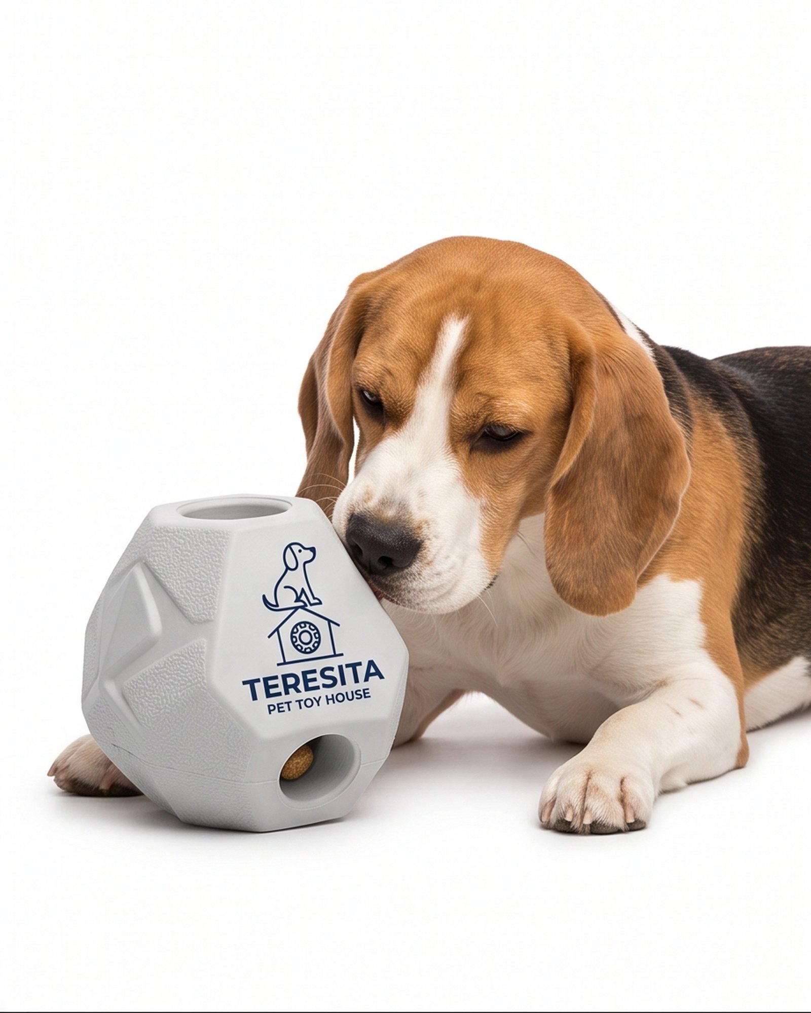 Teresita Discount II Inc Faceted Treat Dispensing Dog Ball - Gray - Image 6
