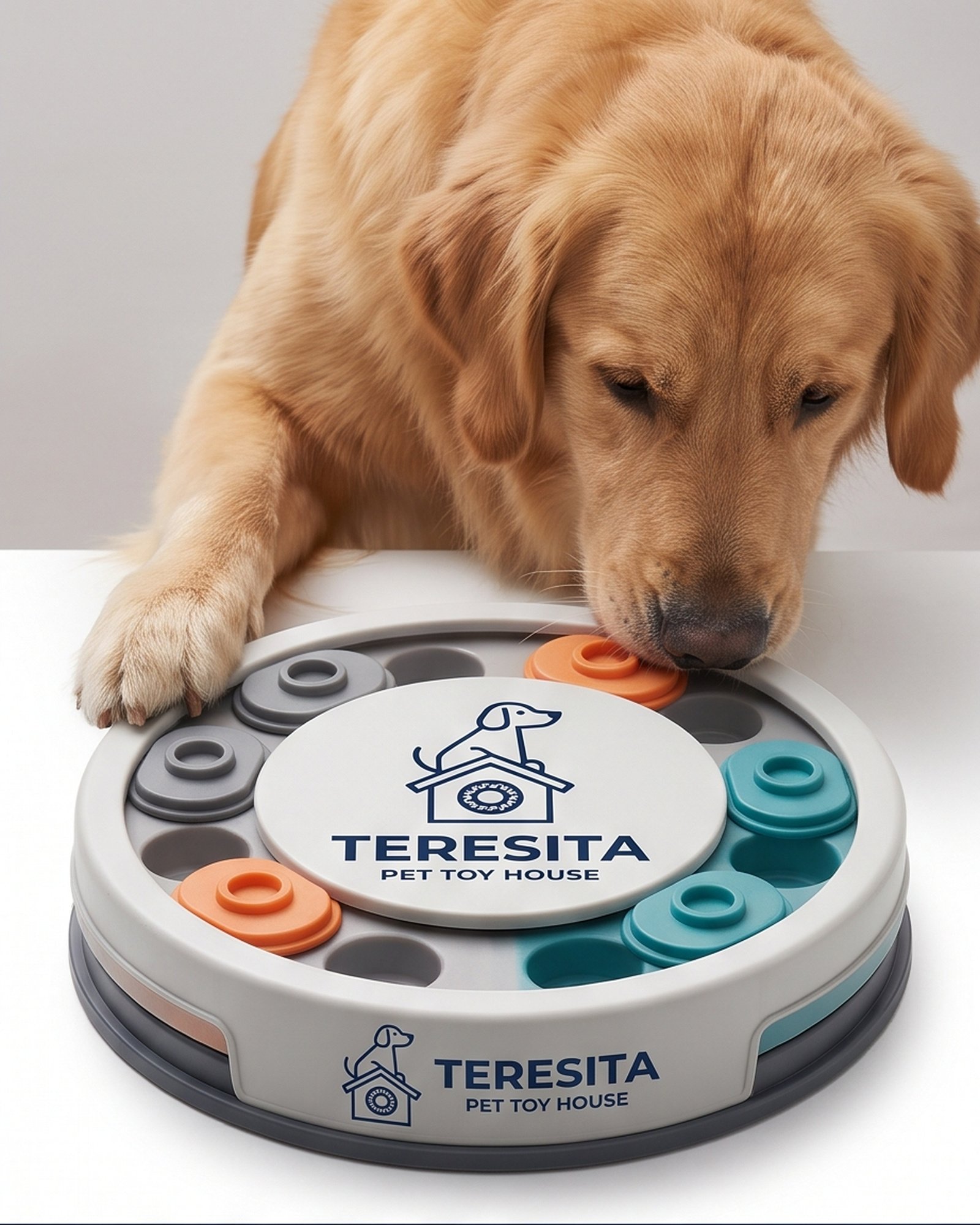 Teresita Discount II Inc Interactive Dog Treat Puzzle Toy - Gray - Image 6