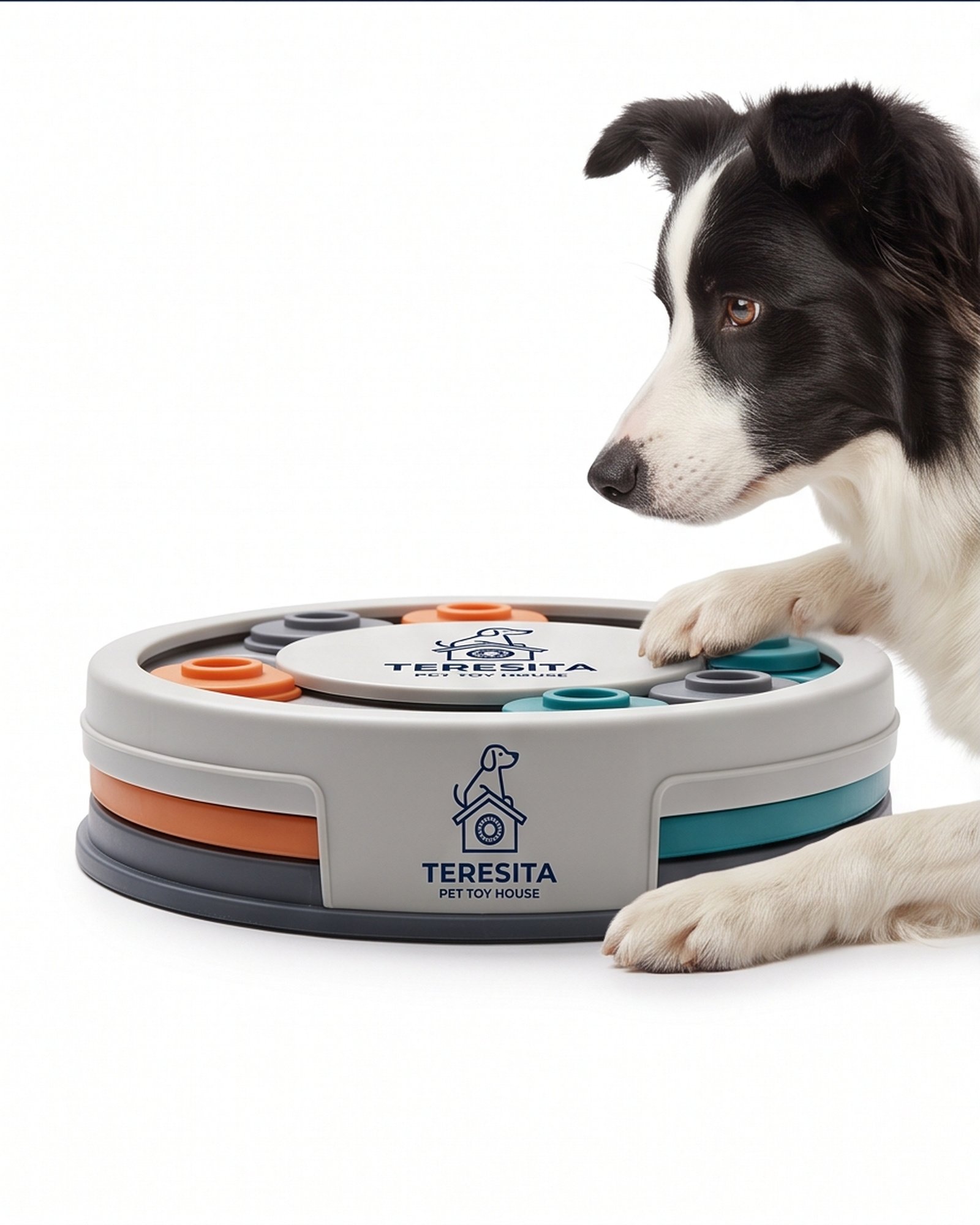 Teresita Discount II Inc Interactive Dog Treat Puzzle Toy - Gray - Image 7