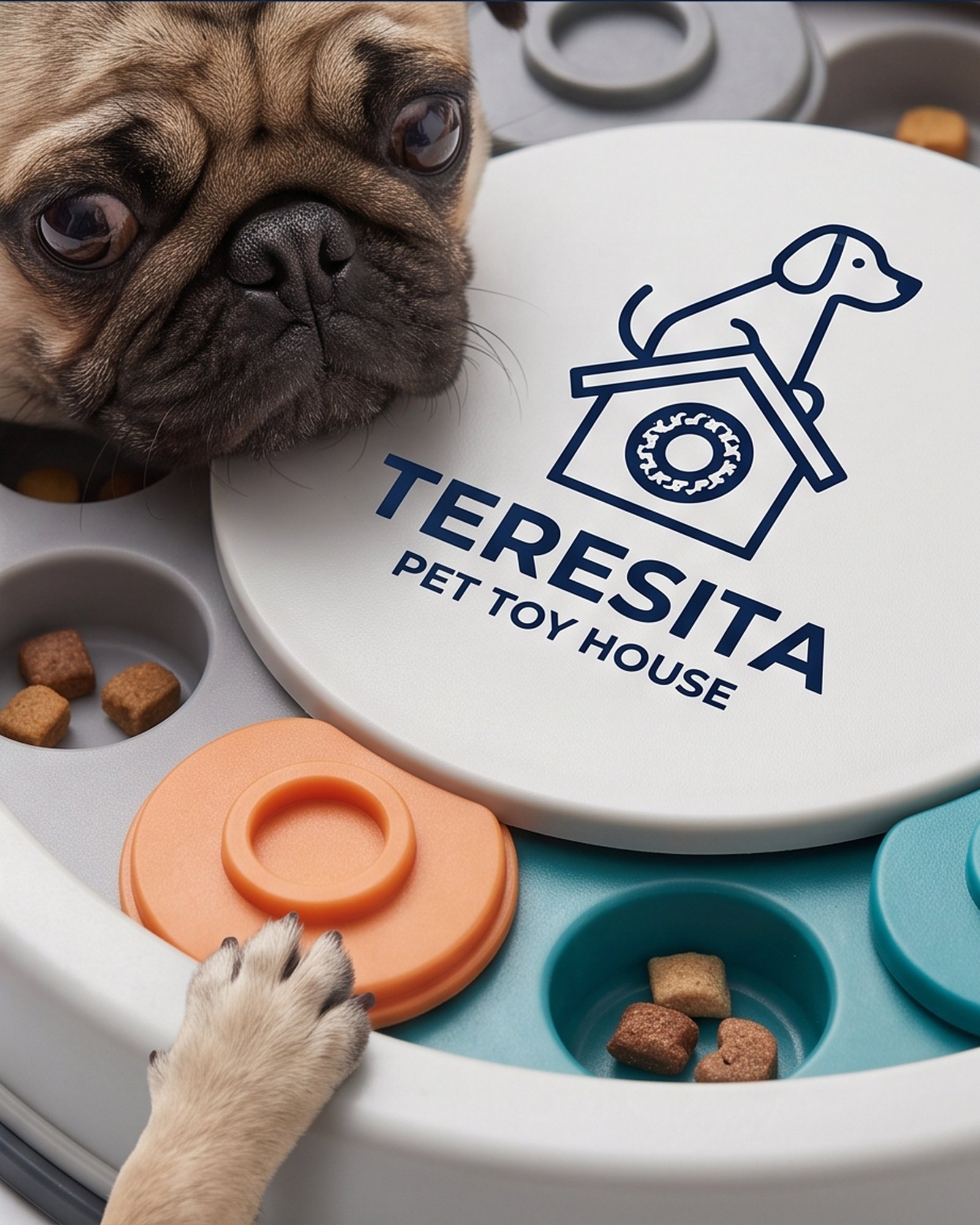 Teresita Discount II Inc Interactive Dog Treat Puzzle Toy - Gray - Image 8
